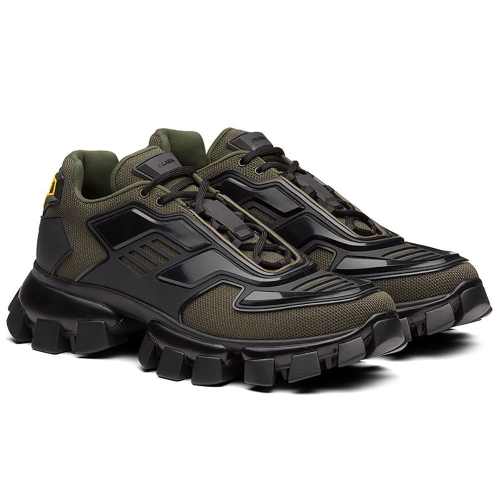 Prada Green Cloudbust Thunder Rubber And Mesh - Copva