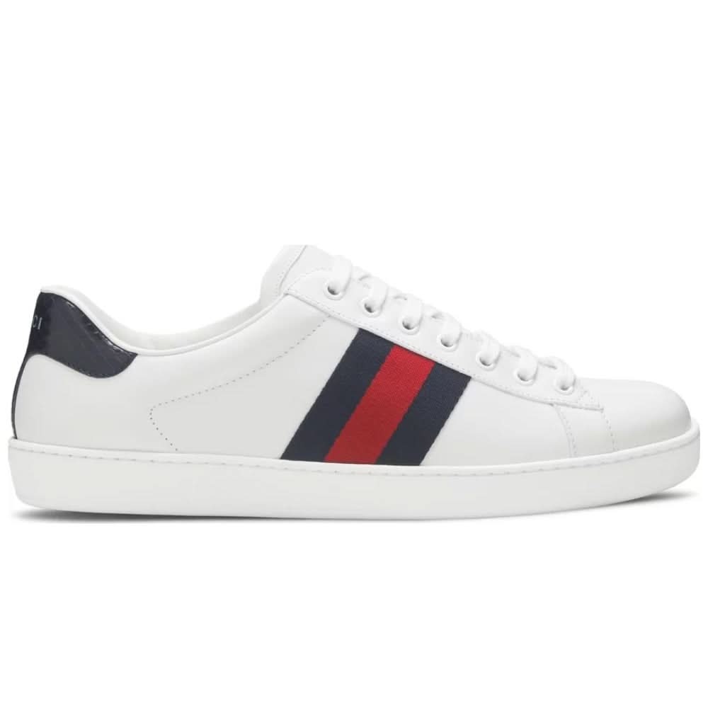 Gucci Ace Leather 'White Blue' - Copva