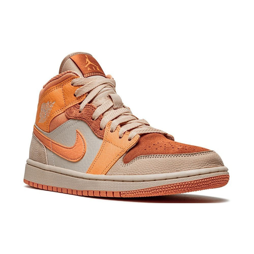 Air Jordan 1 Mid sneakers "Orange - leather/rubber" - Copva
