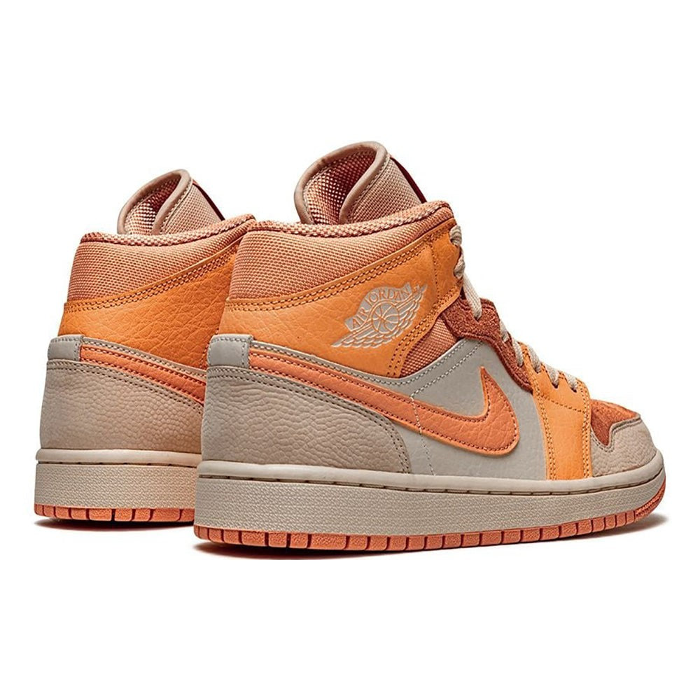 Air Jordan 1 Mid sneakers "Orange - leather/rubber" - Copva