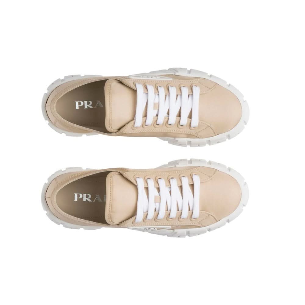 Prada Gabardine Wheel Platform 'Light Brown' - Copva