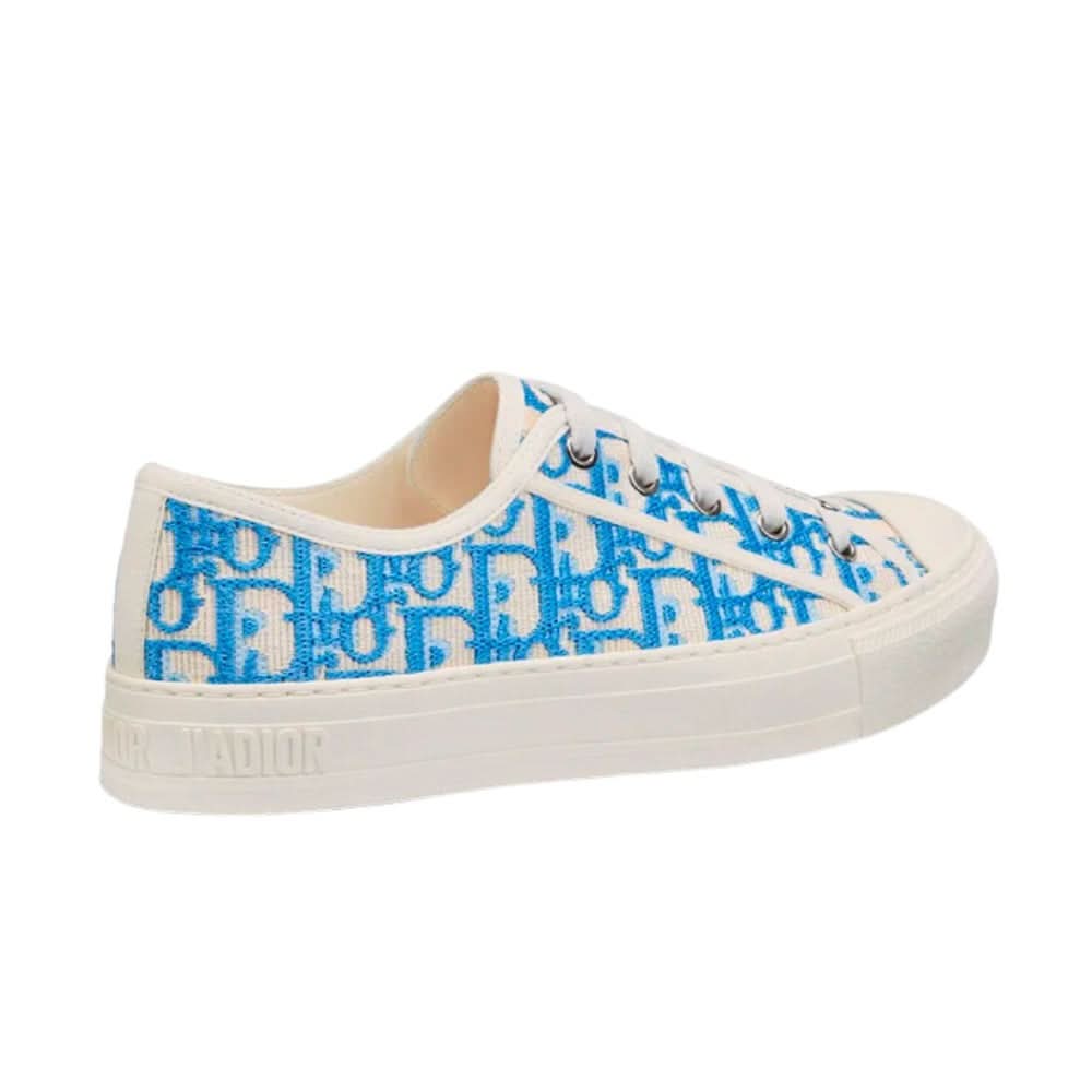 Dior Wmns Walk'N'Dior Embroidered Cotton Low 'Dior Oblique - Corn Flower' - Copva