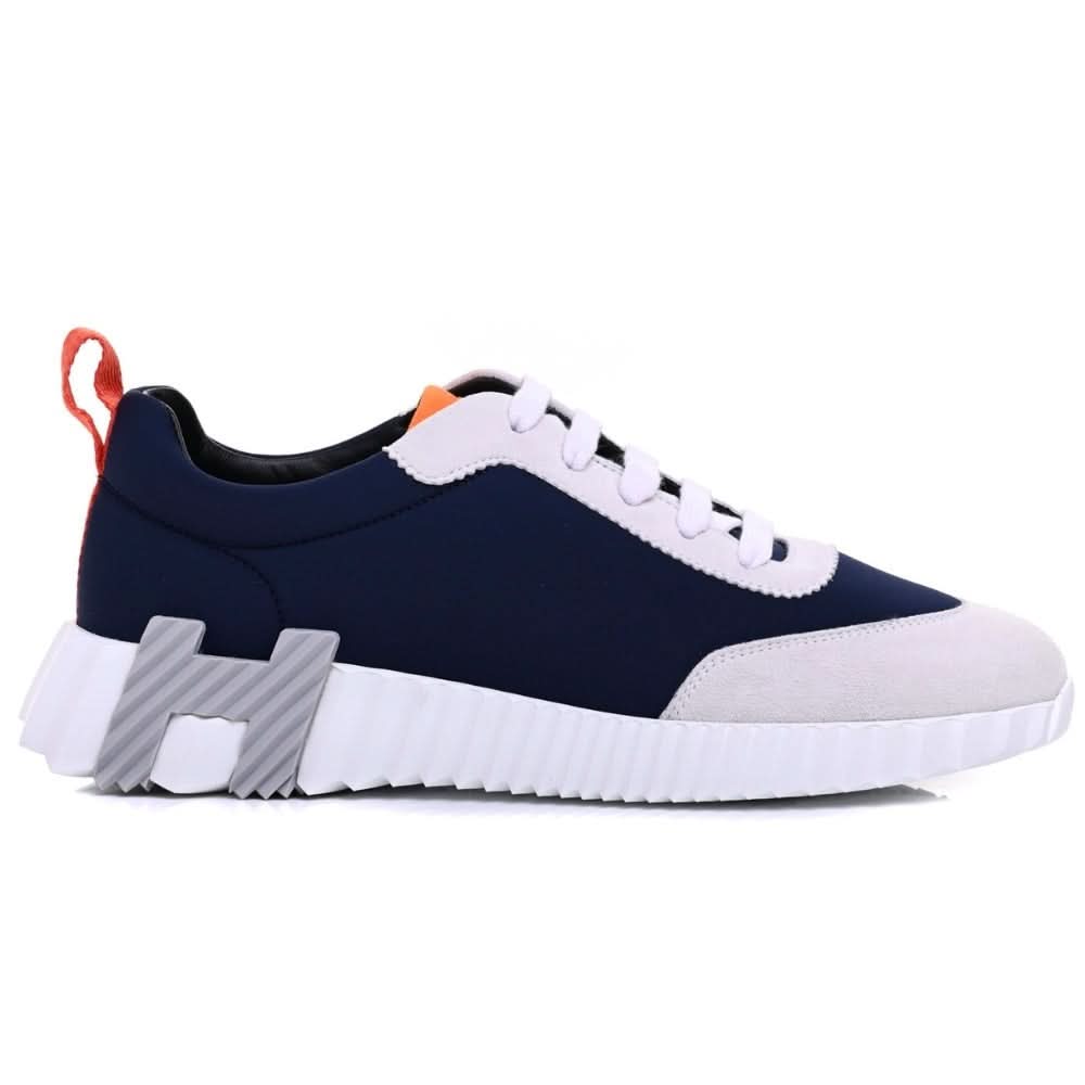Hermès Suede and Nylon Boucning "Navy Blue/Grey" - Copva