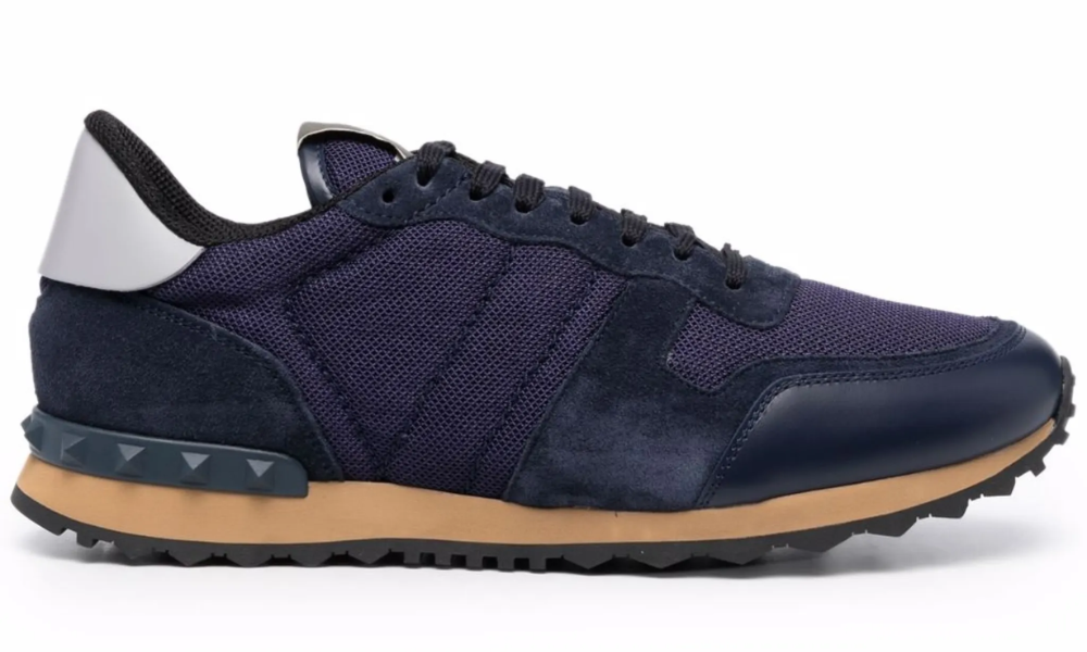 Valentino Garavani Rockrunner low-top sneakers "Bleu"