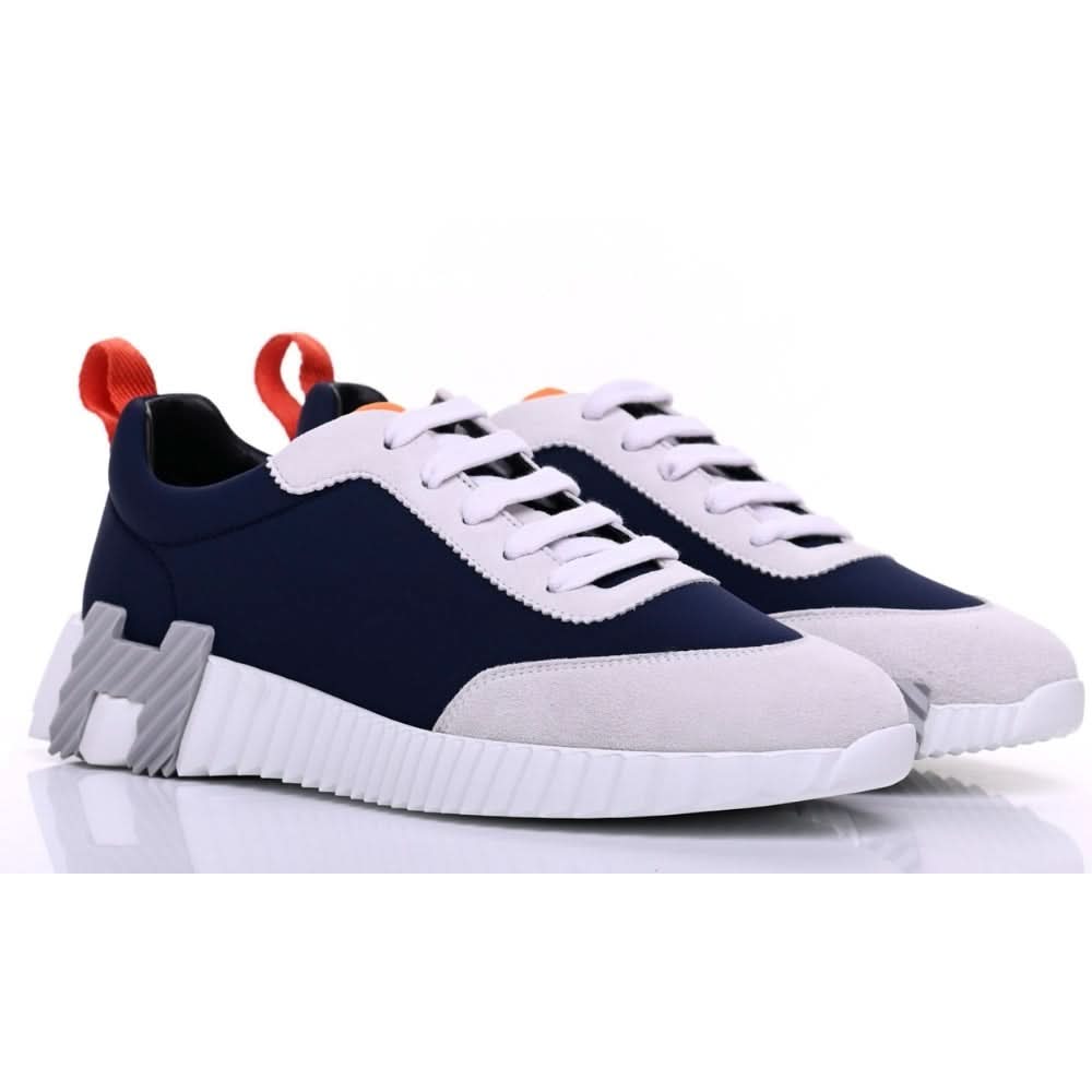 Hermès Suede and Nylon Boucning "Navy Blue/Grey" - Copva