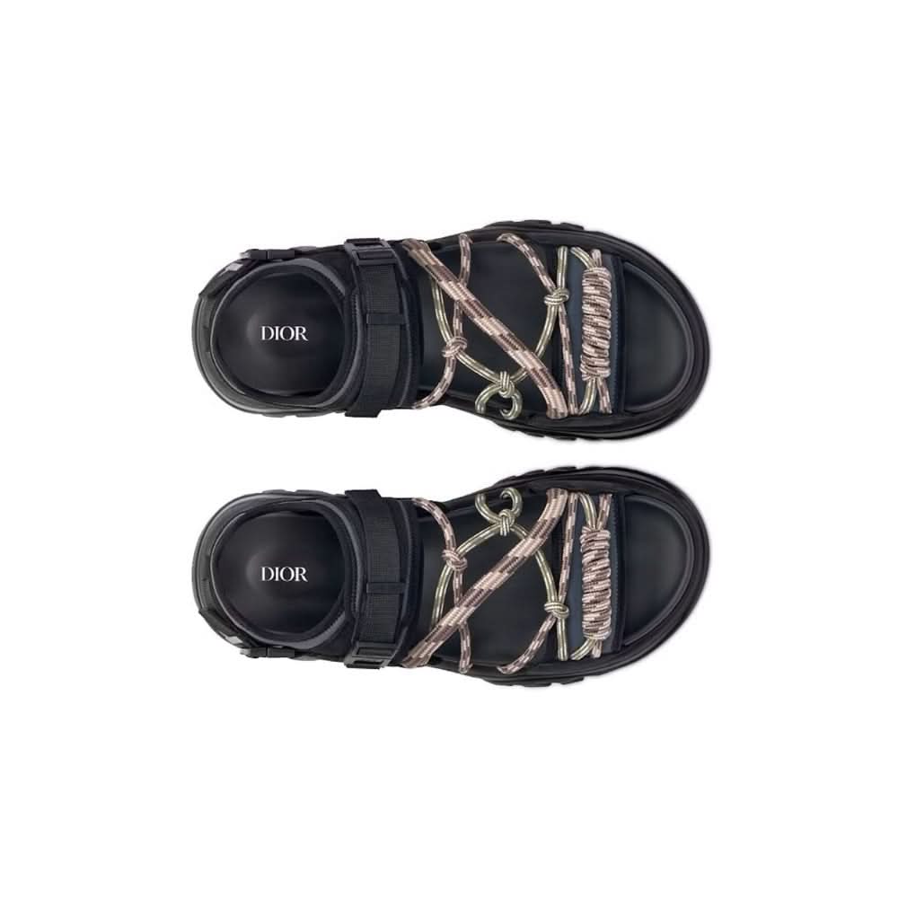 Dior H-Town Sandal 'Black' - Copva
