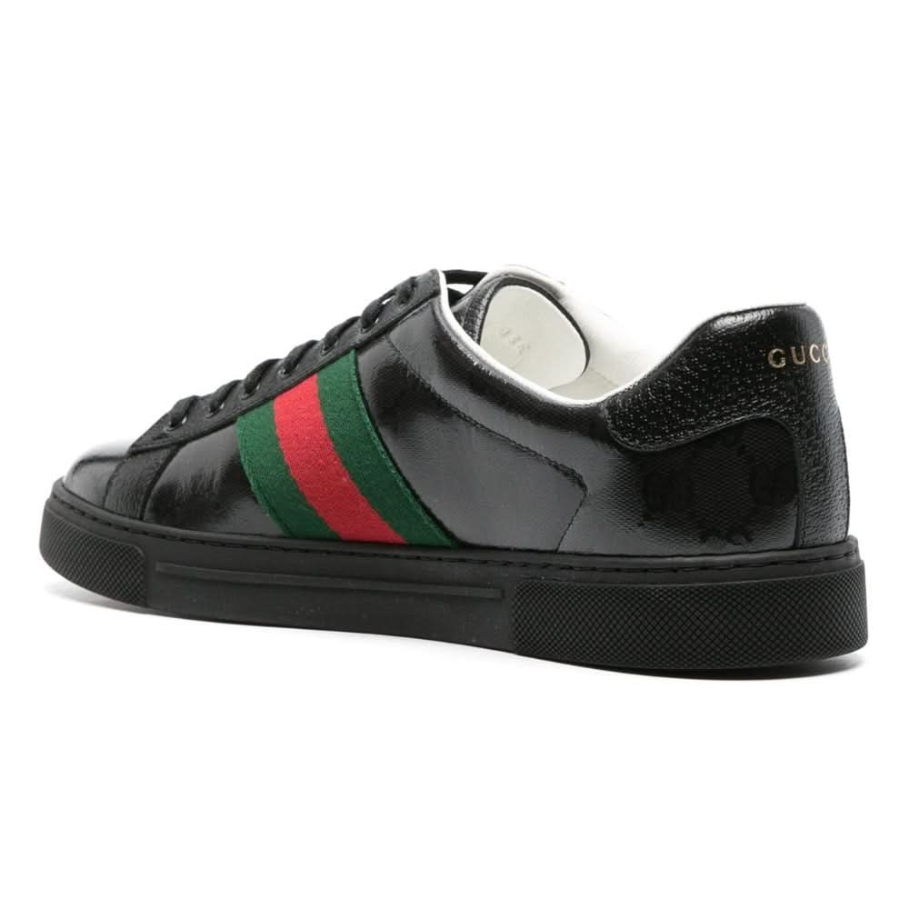 Gucci Ace GG Crystal canvas sneakers 'Black' - Copva
