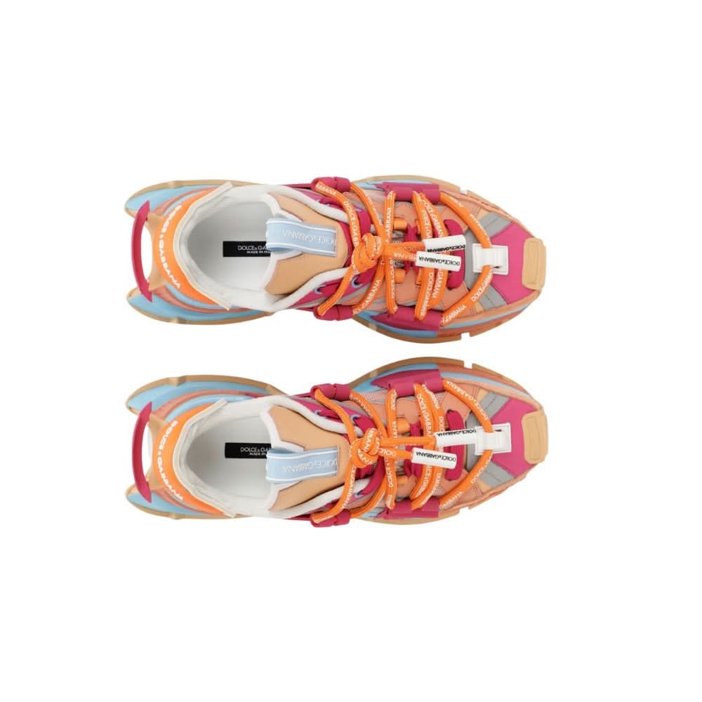 DOLCE & GABBANA Mixed-Material Space Sneakers - Copva