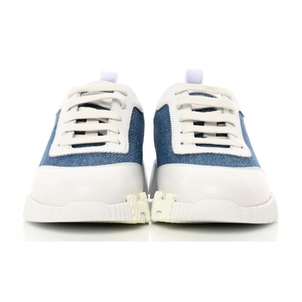 Hermès Denim Suede Goatskin Bouncing "Bleu Clair White" - Copva