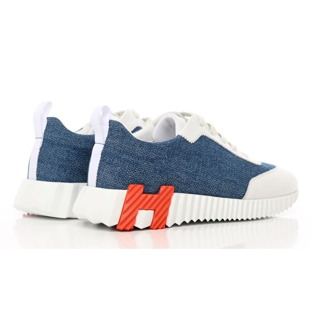 Hermès Denim Suede Goatskin Bouncing "Bleu Clair White" - Copva