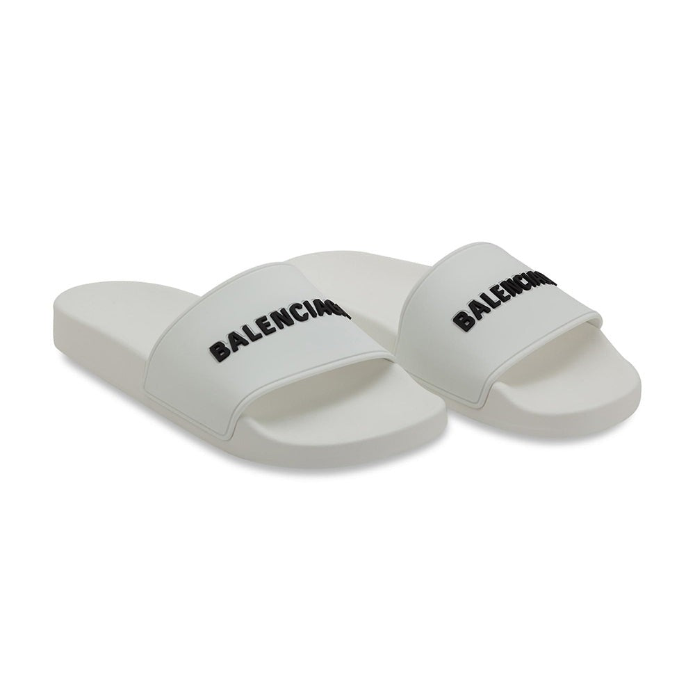Balenciaga - Logo Rubber Slides - Copva