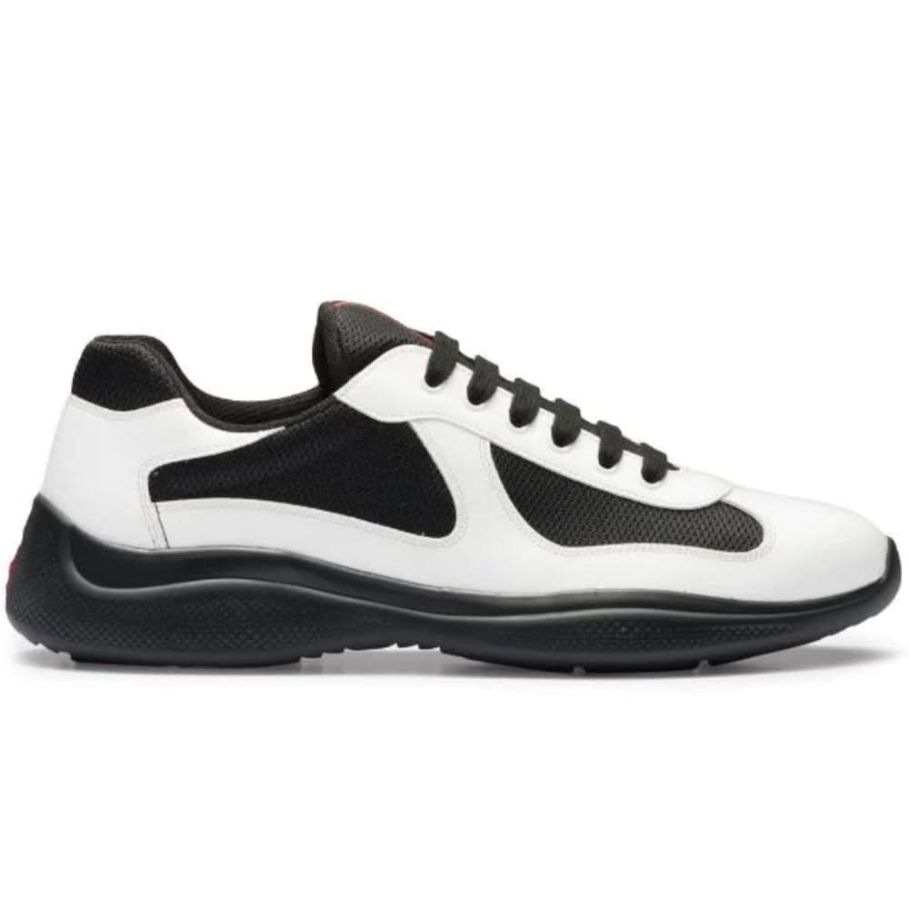 Prada America's Cup Patent Leather "White / Black" - Copva