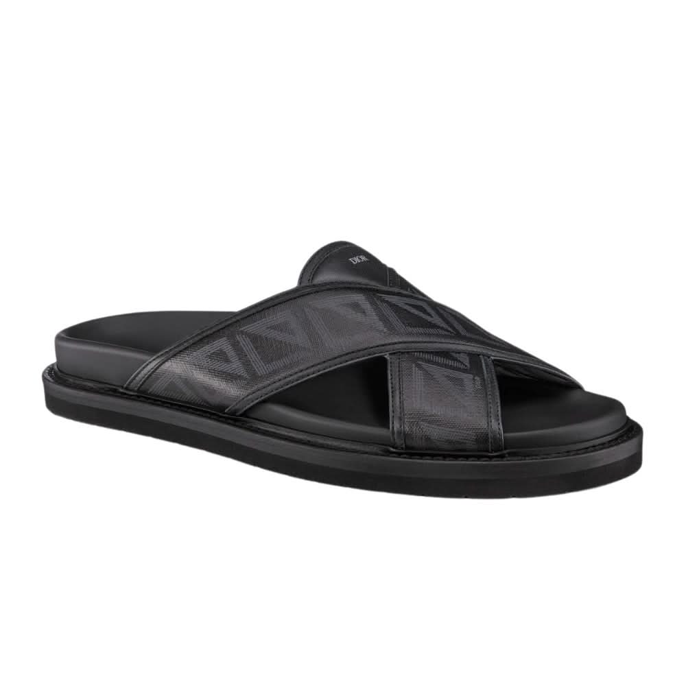 Dior Aqua Sandal 'CD Diamond - Black' - Copva