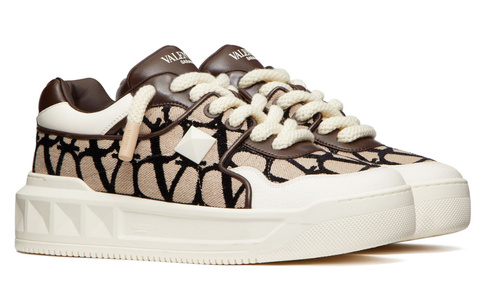 Valentino Garavani One Stud XL low-top Sneakers "Beige"