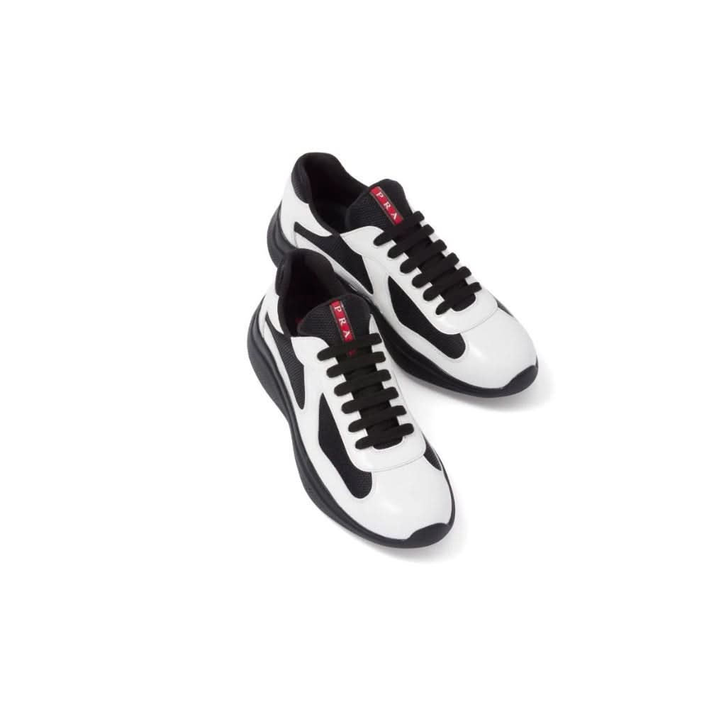 Prada America's Cup Patent Leather "White / Black" - Copva
