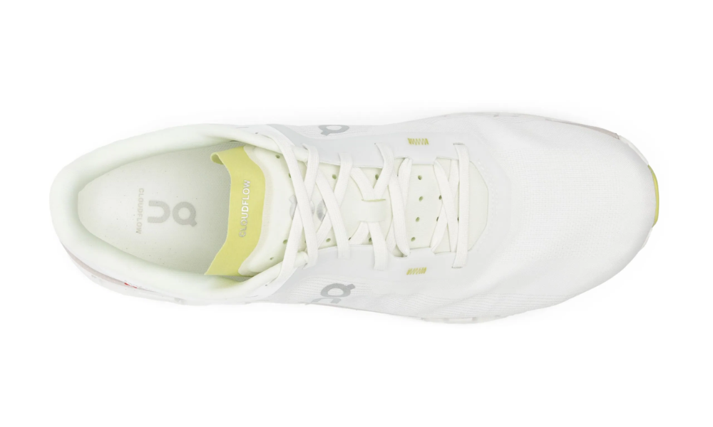 On Running Cloudflow 4 "white/Sand Beige/Lime Green"