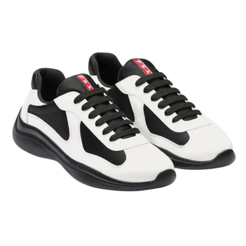 Prada America's Cup Patent Leather "White / Black" - Copva