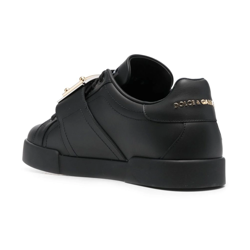 DOLCE & GABBANA Leather Portofino Buckle "Black"