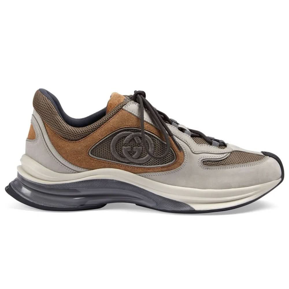 Gucci Run Sneaker 'Light Grey Brown' - Copva