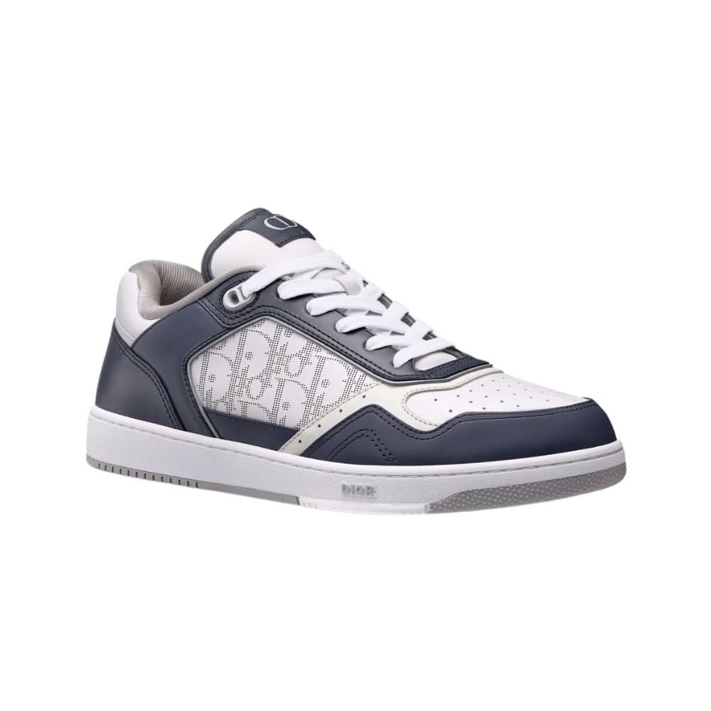 Dior B27 Smooth Calfskin With Dior Oblique Jacquard Deep Blue - Copva