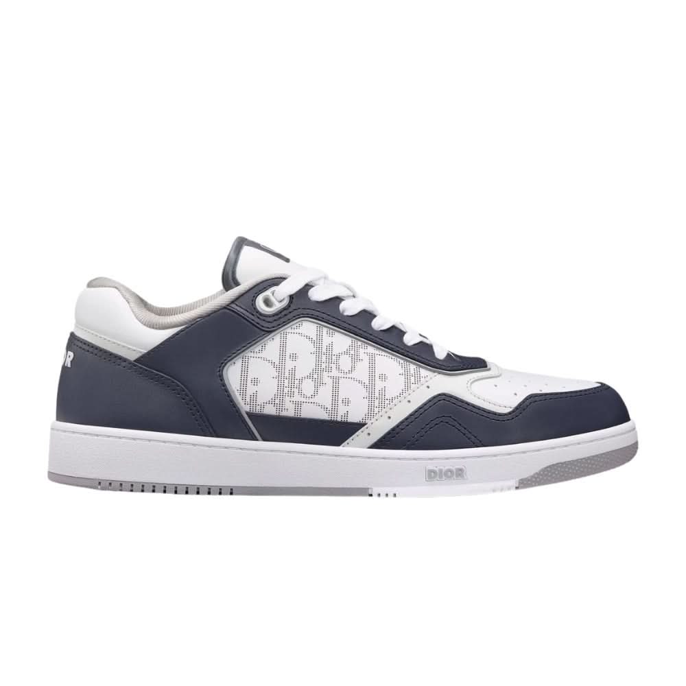 Dior B27 Smooth Calfskin With Dior Oblique Jacquard Deep Blue - Copva