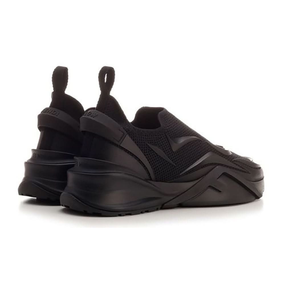 Fendi Flow - Black Mesh Running Sneakers - Copva