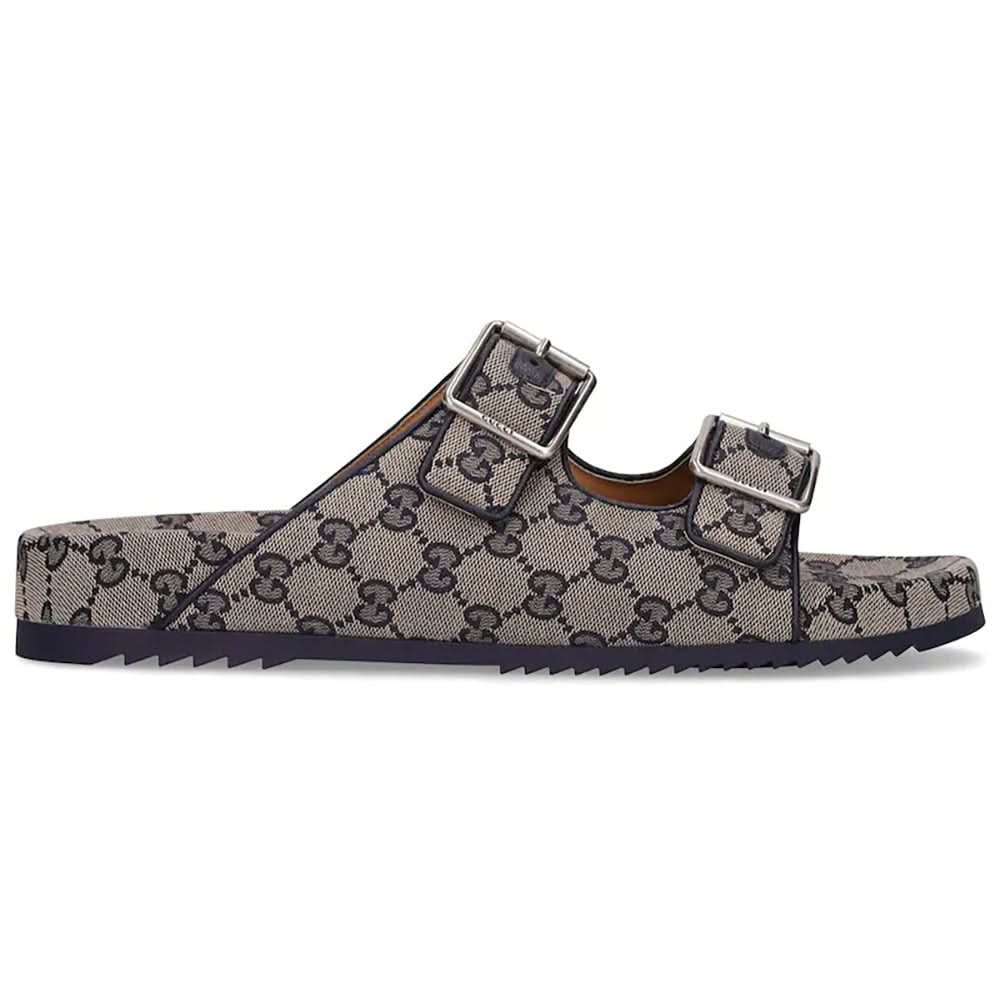 Gucci Gg Canvas Slide Sandals - Copva
