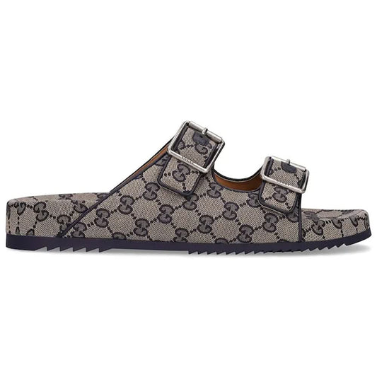 Gucci Gg Canvas Slide Sandals - Copva
