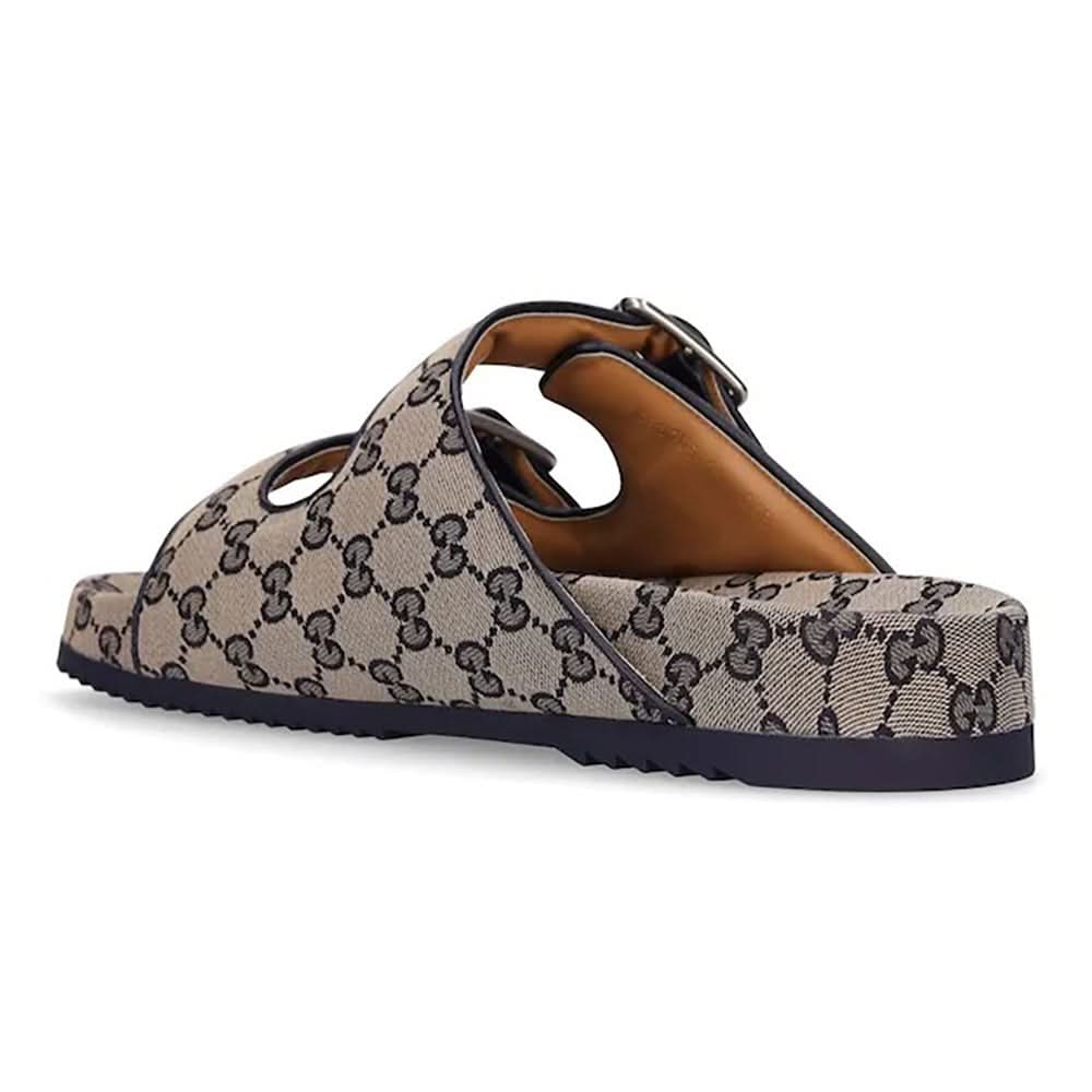 Gucci Gg Canvas Slide Sandals - Copva