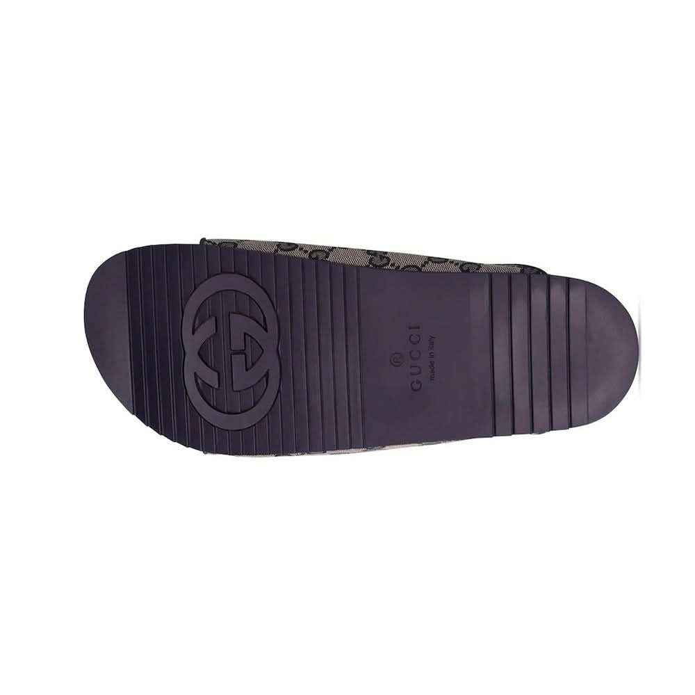Gucci Gg Canvas Slide Sandals - Copva