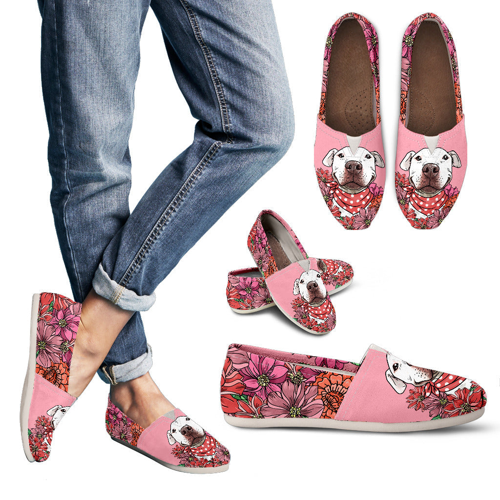 Illustrated Pit Bull Casual Shoes