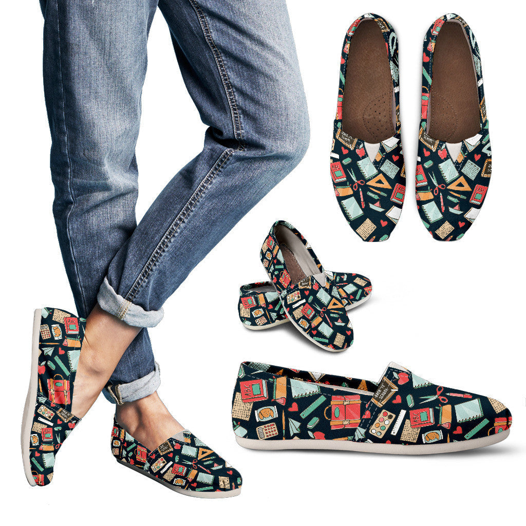 Teacher Pattern Casual Shoes