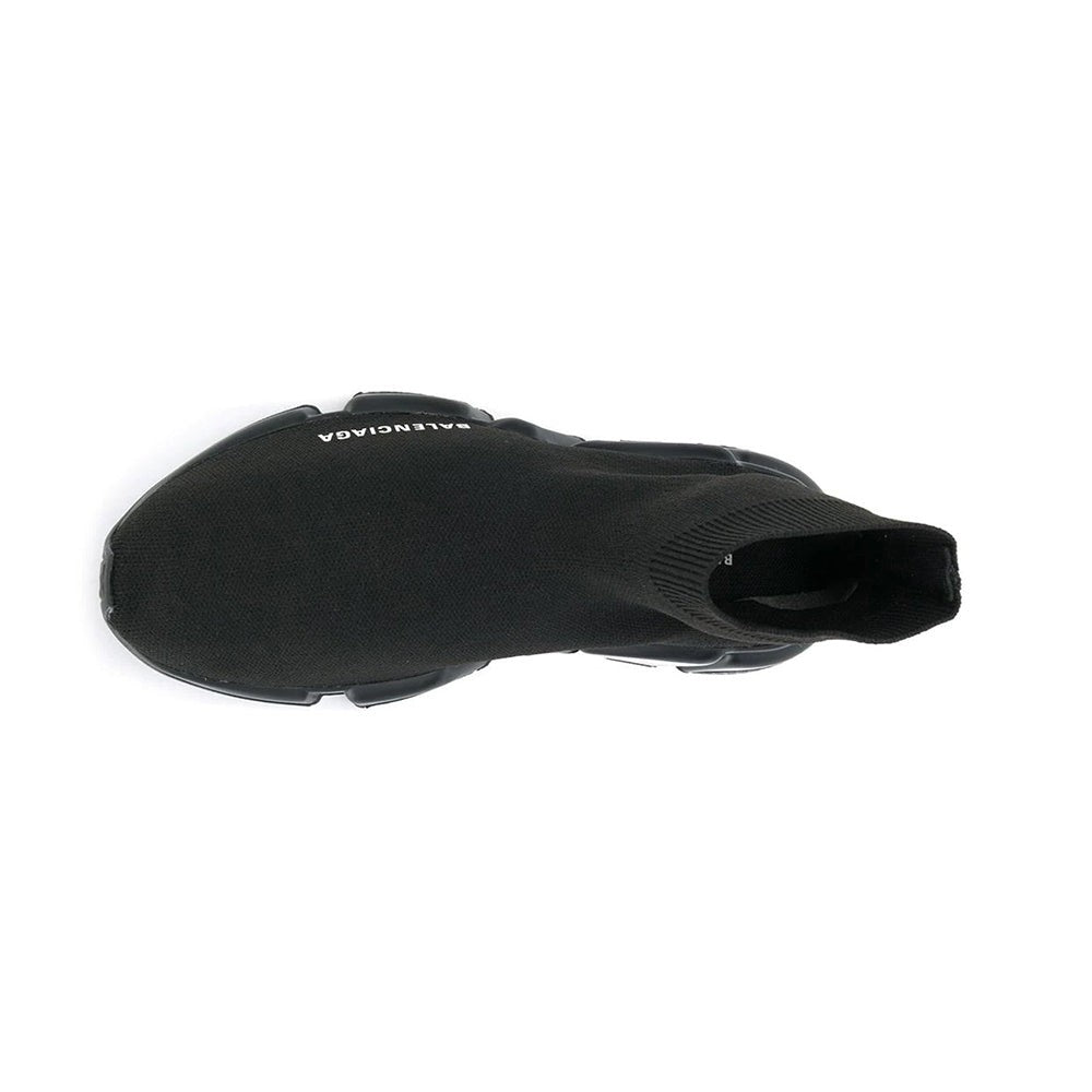 Balenciaga Speed 2.0 LT Black Knit Upper with Rubber Sole - Copva