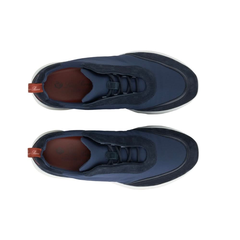 LORO PIANA  Suede Modular Walk  'Blue' - Copva