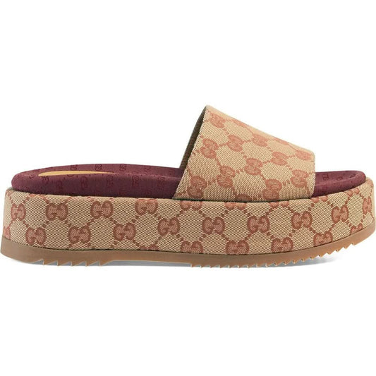 Gucci GG Supreme platform sandals - Copva