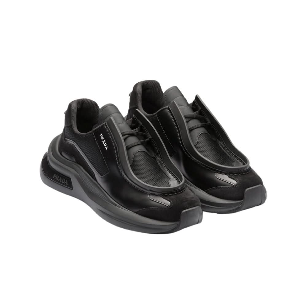 Prada Systeme brushed leather 'Black' - Copva