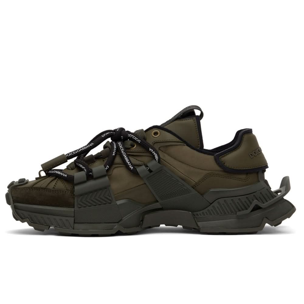 Dolce & Gabbana Khaki Space Low-Top Sneakers - Copva
