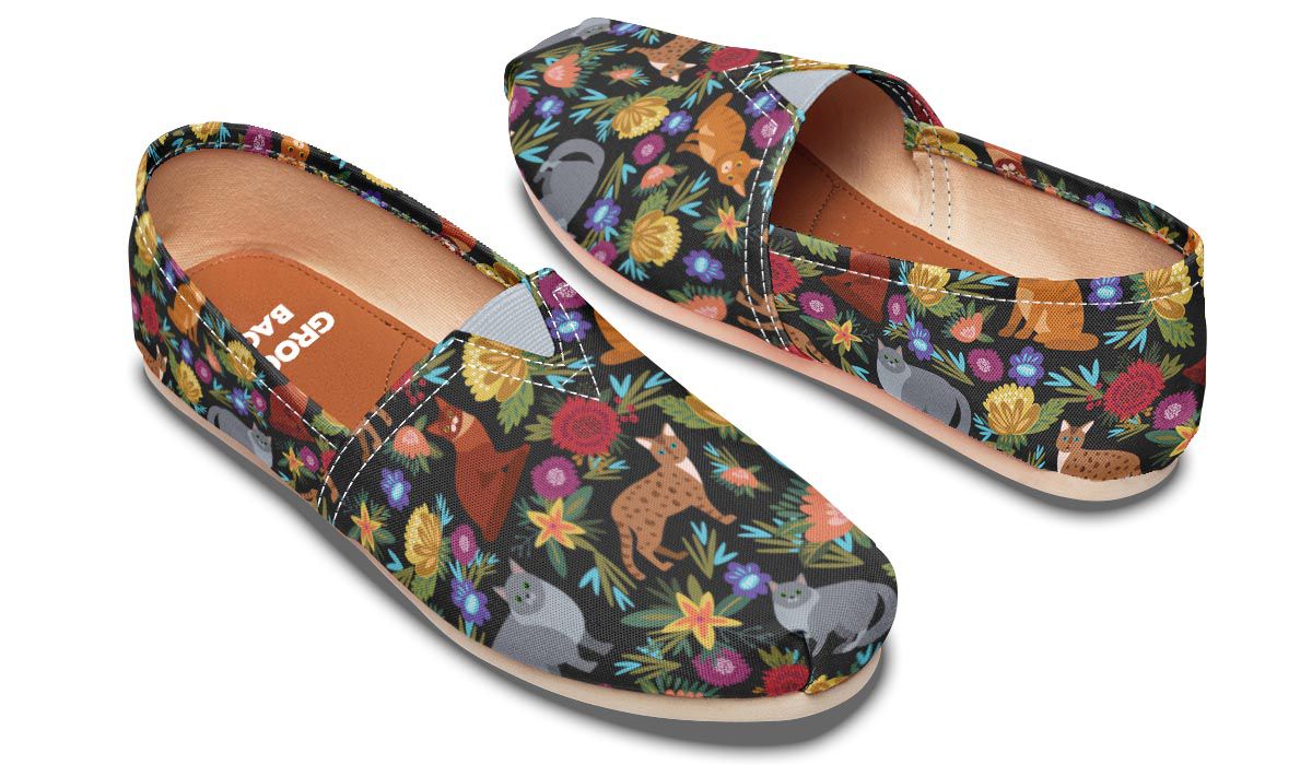 Cat Flower Casual Shoes