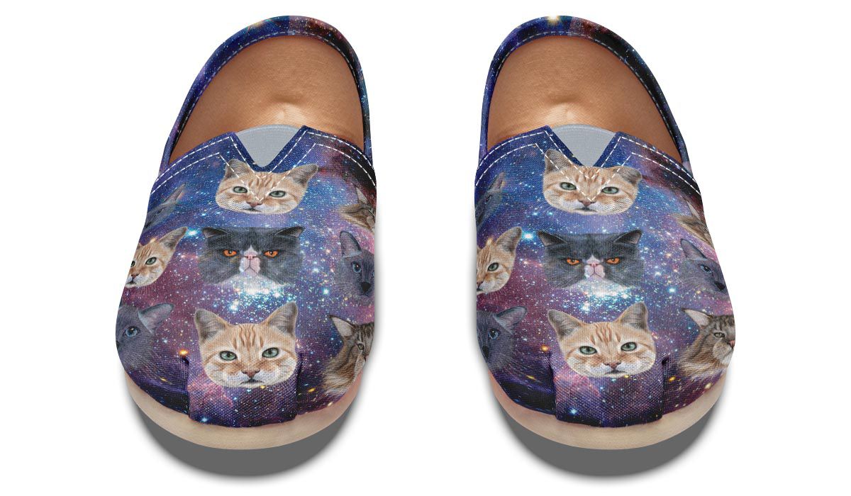 Cosmic Cat Casual Shoes