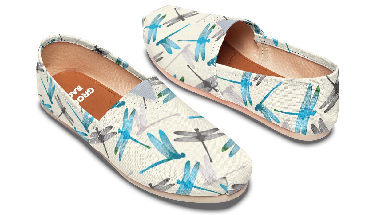 Dragonfly Pattern Casual Shoes