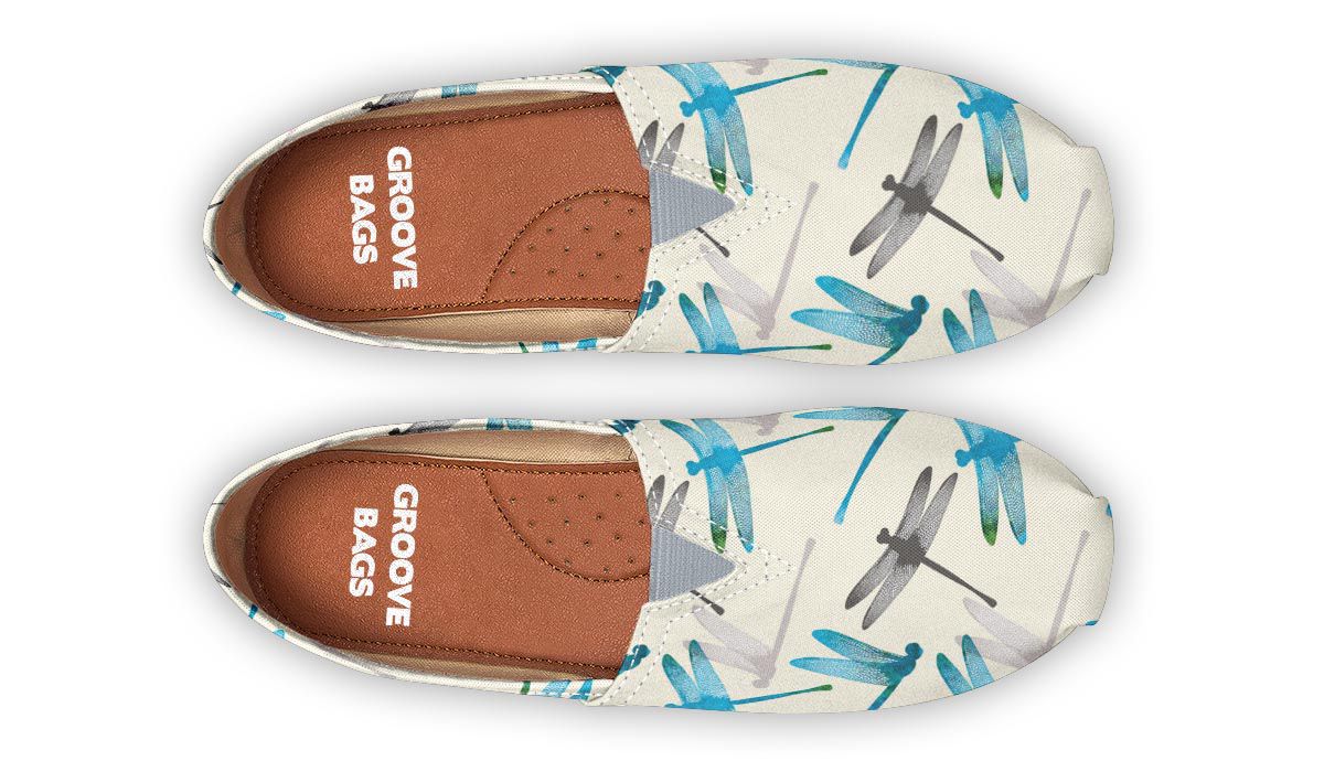 Dragonfly Pattern Casual Shoes