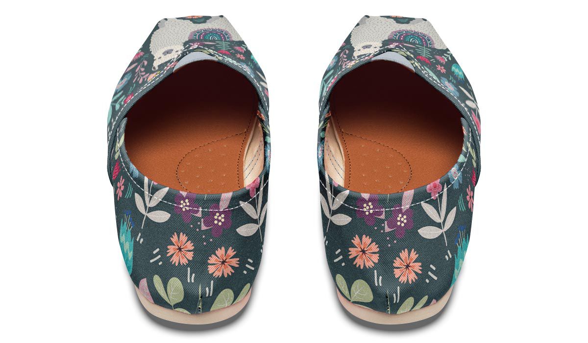 Floral Llama Casual Shoes