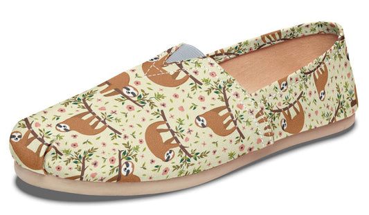 Floral Sloth Casual Shoes