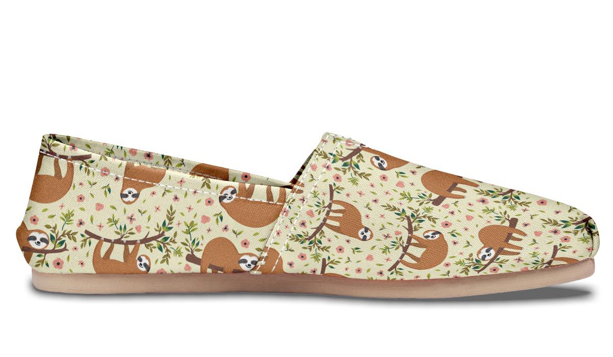 Floral Sloth Casual Shoes