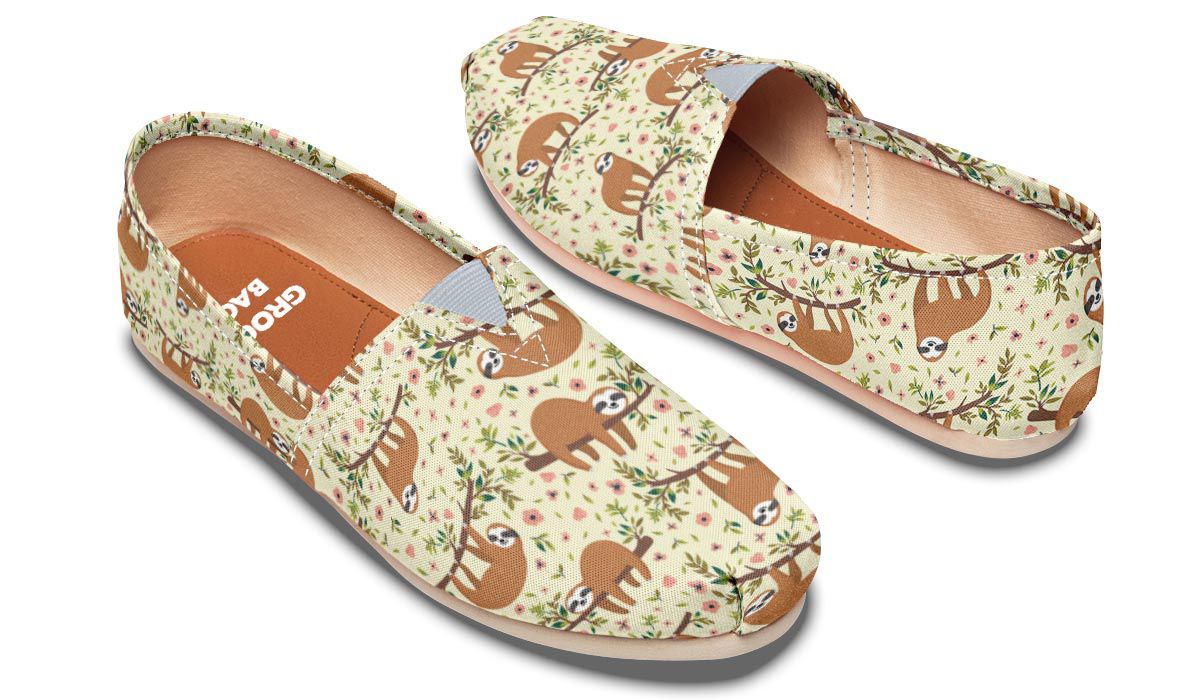 Floral Sloth Casual Shoes