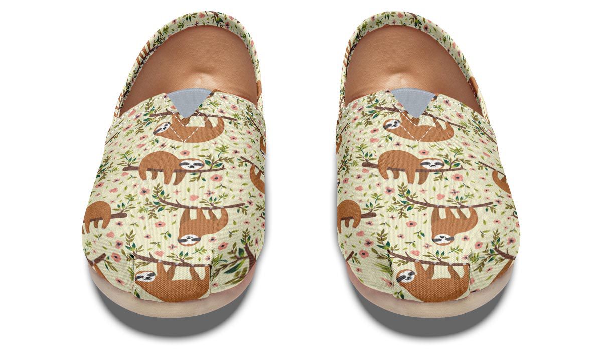 Floral Sloth Casual Shoes