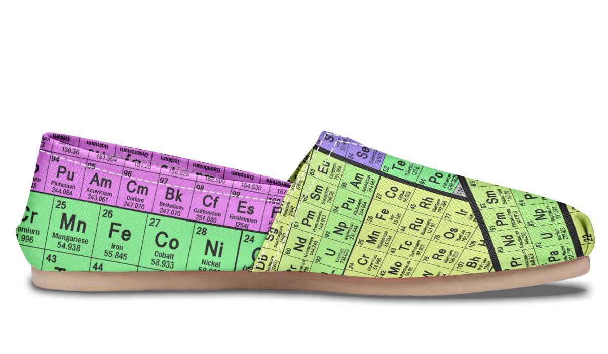 Periodic Table Casual Shoes