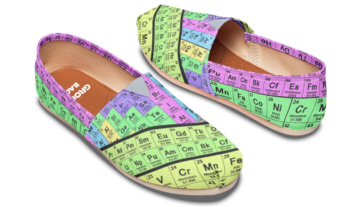 Periodic Table Casual Shoes