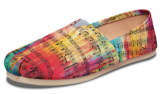 Rainbow Sheet Music Casual Shoes