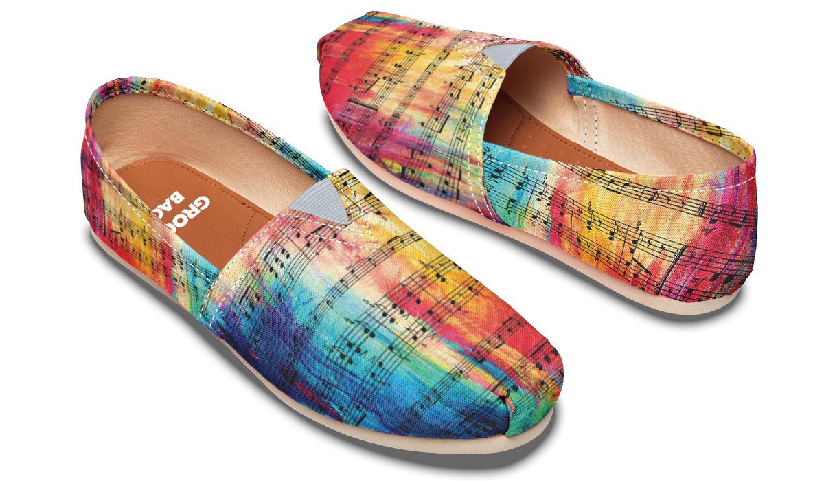 Rainbow Sheet Music Casual Shoes